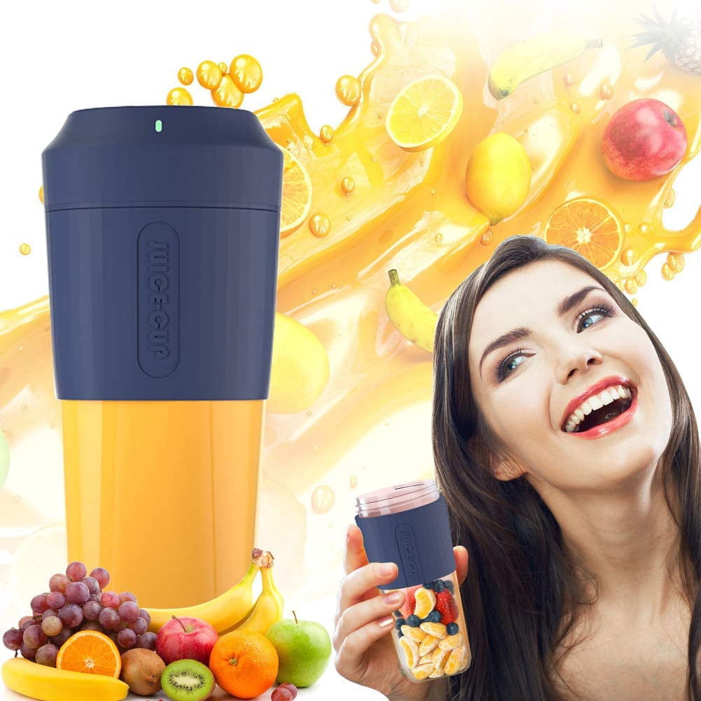 Mini Blender Portable, Personal Blender, Smoothie Maker USB Rechargeable, 350ML Portable Juicer Blender for Sports, Household, Travel, Outdoor, Juice, Milkshake