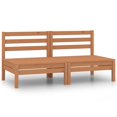 thumbnail image 1 of vidaXL Canapés de Jardin Mi-Hauteur 2 Pcs Brun Miel Pin Massif, 1 of 4