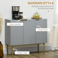 thumbnail image 4 of HOMCOM Accent Cabinet w/ Gold Leg for Living Room Dining Room Hallway Grey, 4 of 10