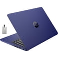 thumbnail image 1 of HP Premium Stream Portable 14 Pouces HD BrightView, Intel Celeron N4120, 4 Go RAM, 64 Go Stockage eMMC, UHD Graphics, Caméra Web HD, 1 An Office 365, Bluetooth, WiFi, HDMI, Win 11s, Bleu, Carte USB Hotface 32 Go, 1 of 9