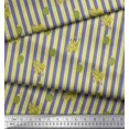 thumbnail image 3 of Soimoi Purple Rayon Fabric Cactus & Stripe Decor Fabric Printed Yard 42 Inch Wide, 3 of 5