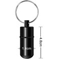 thumbnail image 3 of Aluminum Keychain Medication Pill Box. Waterproof Portable Mini Travel Pill Boxes Medicine Vitamin Holder case. Bottle Container, Organizer, Dispenser, Reminder Weekly, 3 of 9