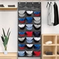 thumbnail image 1 of Yhmxh Closet Storage Clothes Storage Clothes Storage Bins Hat Rack for Baseball Caps,Hat Organizer Rack for Wall Or Door with 24 Clear Pockets,Hat for Storage and Display Baseball Caps hat rack, 1 of 6