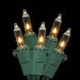 thumbnail image 1 of Set of 100 Clear Mini Christmas Lights - Green Wire, 1 of 2