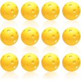 thumbnail image 1 of 12 Pack Plastic Baseball Practice Baseballs for Hitting, Indoor Outdoor Lightweight Balls Baseball Batting Training, 1 of 7