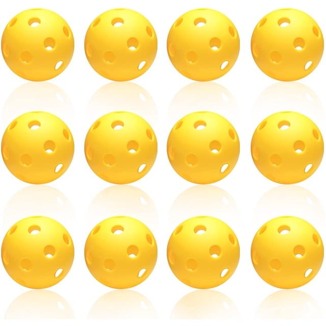 12 Pack Plastic Baseball Practice Baseballs for Hitting, Indoor Outdoor Lightweight Balls Baseball Batting Training