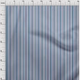 thumbnail image 4 of oneOone Rayon Royal Blue Fabric Stripes Sewing Material Print Fabric By The Yard 56 Inch Wide, 4 of 4
