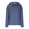 thumbnail image 3 of SHTXOZHI Veste Athlétique Légère pour Femmes Protection Solaire Fermeture Éclair Complète Manches Longues Chandails à Capuchon Randonnée Plein Air, 3 of 7