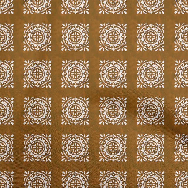 oneOone Rayon Orange Fabric Block Diy Clothing Quilting Fabric Print Fabric By Yard 56 Inch Wide