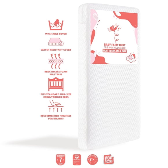 Dream On Me Baby Fairy Matelas en mousse de 5" pour lit de bébé et de jeune enfant