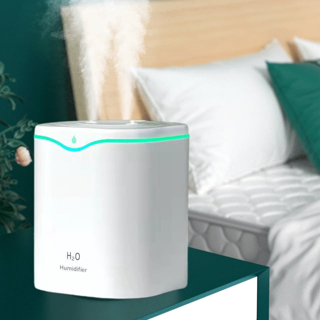 RKSTN humidifiers for bedroom 2L Humidifiers For Bedroom Large Room Home, Cool And Warm For Plants Mist Desk Humidifiers Oil Diffuser, Quiet With Adjustable Mist