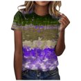 thumbnail image 1 of Pompotops Blouse Décontractée Ample pour Femme, Mode, Imprimée, Col Rond, T-Shirt, Chemises, Blouse, T-Shirt Imprimé, Liquidation, 1 of 5