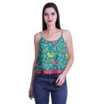 thumbnail image 4 of Moomaya Printed Womens Spaghetti Strap Crop Top Cami Summer Tops, 4 of 5