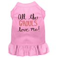 thumbnail image 1 of All The Ghouls Screen Print Dog Dress Light Pink Xxxl (20), 1 of 1