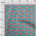 thumbnail image 1 of oneOone Cotton Poplin Fabric Leaves & Floral Block Print Sewing Fabric BTY 42 Inch Wide, 1 of 4
