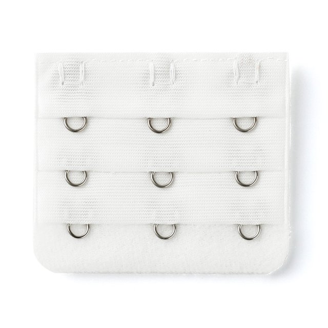 INSPIRE CHIC Rallonges de Soutien-Gorge pour Femmes à 3 Crochets 3 Rangées Bretelle de Soutien-Gorge Extensible Boucle Crochets Bande de Soutien-Gorge Blanc 1
