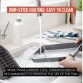 thumbnail image 3 of Chef Pomodoro Nonstick Carbon Steel Roasting Pan Roaster with Flat Rack, 16 x 11-Inch, Large, Grey, Bakeware Rectangular Oven BBQ Baking, 3 of 8