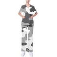 thumbnail image 1 of UPPADA Ensembles de Sarraus pour Femmes en Liquidation Liquidation Sarraus Extensibles Colorés à Col en V Jogger Ensemble d'Uniforme d'Infirmière Hauts de Sarrau à Manches Courtes et Ensemble de Pantalon Long à Jambe Grand avec Poches, Sarraus d'Infirmière, 1 of 3