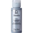 thumbnail image 1 of Folkart Metallic Acrylic Paint, Silver Sterling, 2 fl oz, 1 of 7