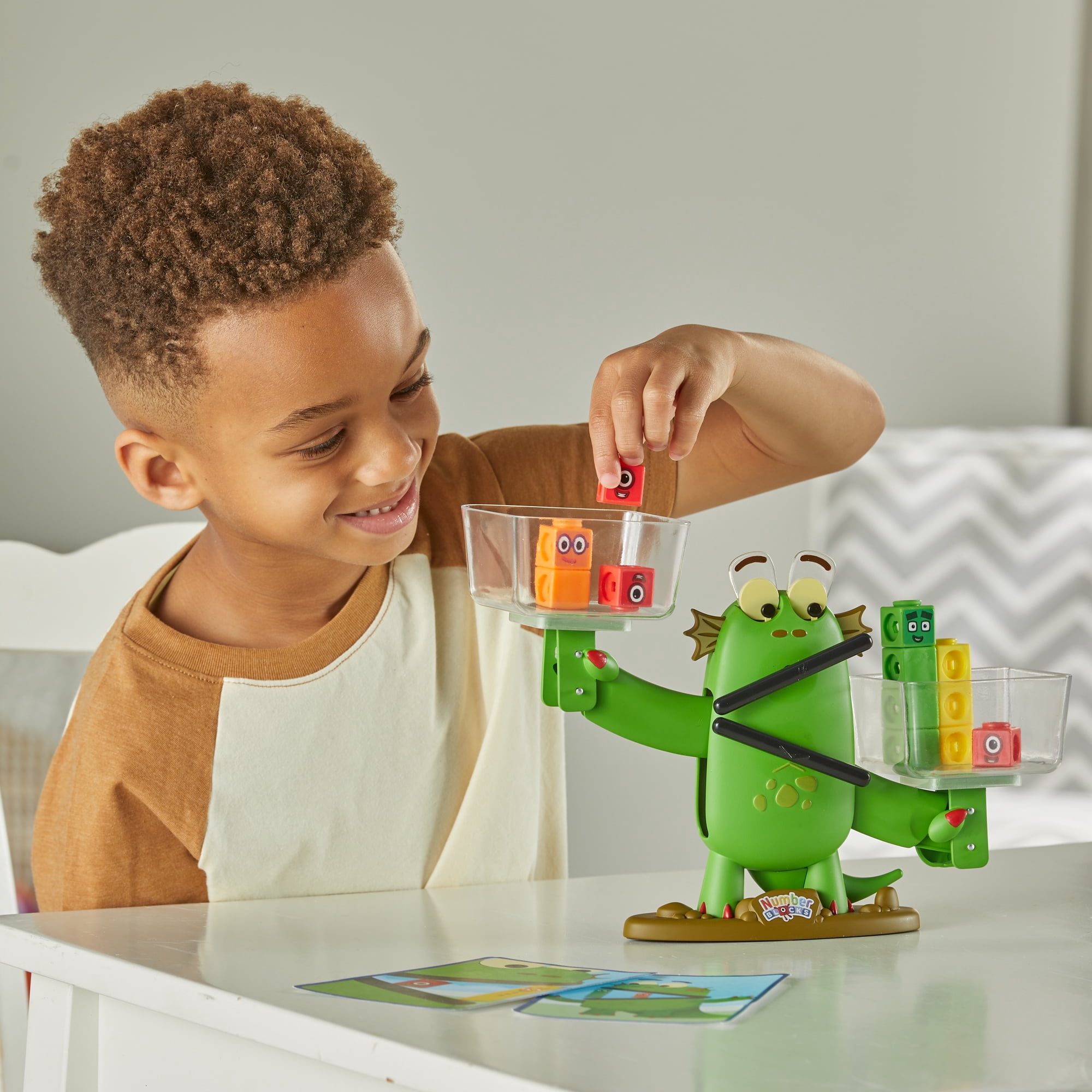 hand2mind Numberblocks Blockzee Balance Activity Set, Educational Math Games for Kids