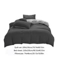 thumbnail image 3 of Meitianfacai All-Season Bedding Set - 4-Piece Washable Solid Color Bed Sheet Duvet Cover And Pillowcases, 3 of 9