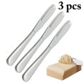 thumbnail image 2 of Coofit Cheese Spreader Plating Stainless Steel Butter Flatware Kitchen Spreader for Jam, 2 of 10