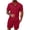 Wine#mens summer clothing set, variant on UVEASISHA Men's 2 Pieces Cotton Linen Set Casual Beach Outfit Short Sleeve Button Down Shirt Solid Color Summer Short Jogger Set with Pocket 2025 Green,XXL