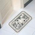 thumbnail image 4 of simhoa Non-Slip Floor Rug Doormat Indoor Machine Washable Dryable Effective Grip Carpet Flower Rectangular, 4 of 8