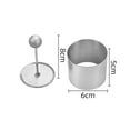 thumbnail image 1 of Stainless Steel Round Cold Dish Mould with Push Board, Creative Salad Dish, 1 of 4