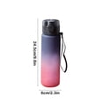 thumbnail image 3 of FHBVT Large-Capacity Outdoor Sports Cup, Gradient Color Plastic Water Bottle, Leak-Proof, Built-In Filter for Tea and Fruit Infusions, Ideal for Gym, Hiking, and Outdoor Activities, 3 of 6