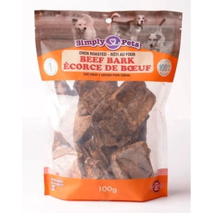 PRODUCT OF CANADA - Simply Pets Natural Beef Bark Dog Treats, 2 Pack (112g)