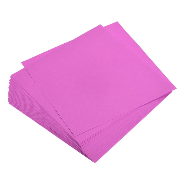 Unique Bargains 200 Sheets 6x6 Inch Origami Paper Double Sided Rose Red Square Sheet for Art Craft Project, Beginners