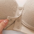 thumbnail image 4 of VEKDONE Woman's Lace Fashion Thin Style Ventilate Front Buckle Bra Without Steel Rim Khaki 36/80BC, 4 of 5