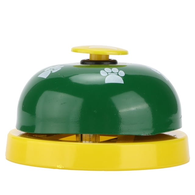 Pet Bell, Dog Doorbells Talking Buttons For Dogs Dog Potty Training Bell Dog Buttons For Communication Pet Training Bells For Dog Cat For Home Pet Shop Yellow Base And Green Cover