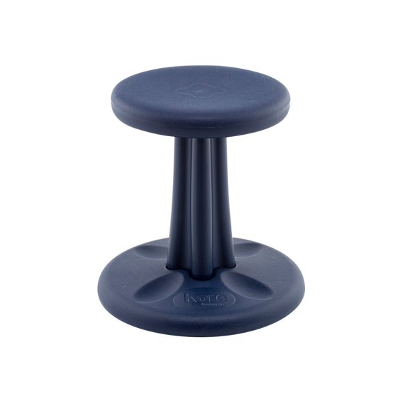 Kore Kids Wobble - Tabouret - Rond - Polyéthylène Haute Densité (HDPE) - Bleu Foncé