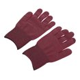 thumbnail image 2 of Conductive Fiber Gloves, Conductive Protective Gloves Static Free Soft Skin Friendly Professional  For Laboratory For Factory Wine Red, 2 of 8