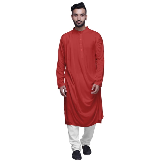 Atasi Long Kurta For Men Mandarin Collar Solid Cowl Drape Clothing