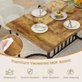 thumbnail image 2 of 71 Inch Large Dining Table for 6-8 People Rectangular Wood Kitchen Table, 2 of 5