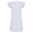 thumbnail image 5 of Kcodviy Robe d'Été Fraîche et Douce pour Femmes, Amincissante, Robe Unie, Robes Décontractées, Jupe d'Été, Petite Robe Midi, Longues Robes pour Femmes, Grande Robe pour Femmes, 5 of 5