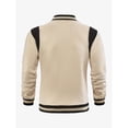 thumbnail image 4 of Cardigan Décontracté à Fermeture Éclair pour Homme avec Col Montant et Manches Longues, 4 of 9