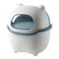 thumbnail image 1 of Trash Can Cartoon Bear Large Capacity Wide Opening Anti-slip with Lid Dust Case Flip Cover Mini Desktop Garbage Storage Bin Home Improvement, 1 of 8