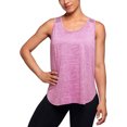 thumbnail image 4 of WTXUE Tank Tops Sleeveless, Scoop Neck Mesh Tank Top Women Racerback Tops Tank Workout Running Shirts Racerback Yoga Patchwork, Activewear for Women Pink/Patchwork S, 4 of 7