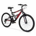 thumbnail image 2 of Hyper Bicycles 26" Shocker Mountain Bike, Adults 14+, Black and Red, 2 of 9