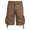 thumbnail image 2 of Styesk Mens Shorts Men's Pockets Cargo Pants Casual Button Classic Summer Short With Multi Pockets, 2 of 7