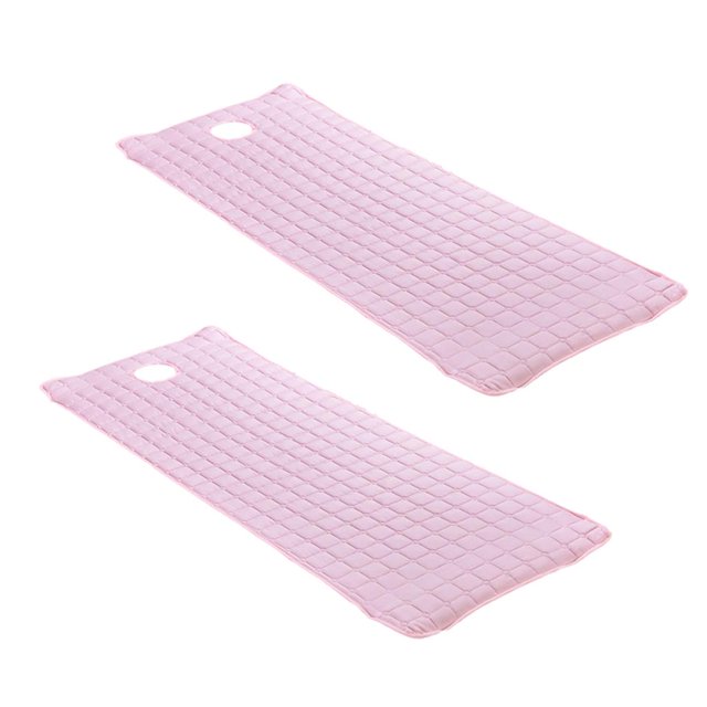 DOLITY Lot de 2 Pcs Beauté Massage Lit Facial Linge de Table Housse de Drap Protège-Matelas avec Rose