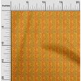 thumbnail image 1 of oneOone Cotton Flex Fabric Leaves & Floral Block Printed Fabric 1 Yard 40 Inch Wide, 1 of 4