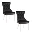 thumbnail image 1 of Chaise à Oreilles Plata Import en Noir - Set 2, 1 of 4