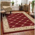 thumbnail image 1 of Well Woven Tapis de Zone Formel Intemporel Fleur de Lis Rouge 9 Pieds2 Pouces X 12 Pieds6 Pouces, 1 of 5