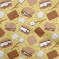 thumbnail image 1 of oneOone Rayon Medium Yellow Fabric Food Fabric For Sewing Printed Craft Fabric By The Yard 56 Inch Wide, 1 of 4