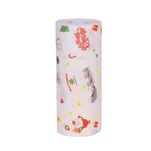 Christmas Paper Towels Kitchen Christmas Papertowels Oil Absorption And Xmas Paper Towels For Party Table Grease Proof Food Paper Food Snacks Paper Disposable Cleaning Paper Roll Holder Paper Baking